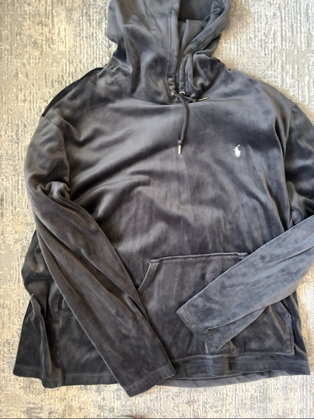 Polo by Ralph Lauren Gray Hooded Pullover Sweatshirt